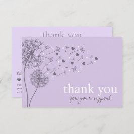 Cartão De Informações Código QR de Script Moderno Roxo, Obrigado Empresa