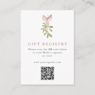 Cartão De Informações Código QR do Arco MistletoDusty