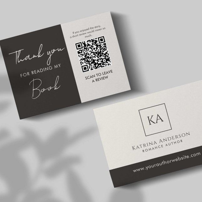 Cartão De Informações Código QR do autor Solicitação de análise de livro (Criador carregado)