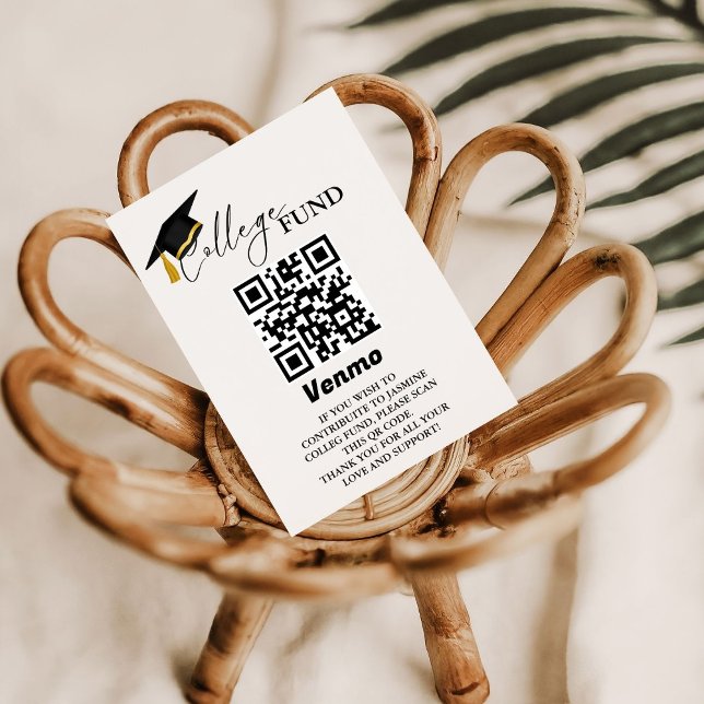 Cartão De Informações Código Qr do Fundo de Colégio de Caligrafia Minima (Criador carregado)