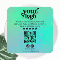 Código QR do Google Reviews Logotipo Moderno Avali