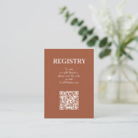 Código QR do Registro de Casamento Chic Terracotta
