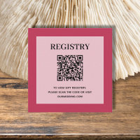 Código QR do Registro de Casamento Magenta
