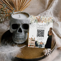 Código QR do Registro de Chá de Noiva Temático de
