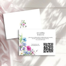 Código QR do Site de Casamento Floral do Jardim de
