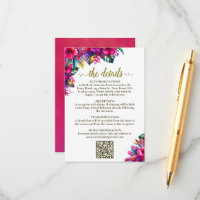 Código QR dos Detalhes do Casamento Tropical Garde