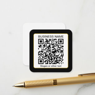 Cartão De Informações Código QR editável e escaneável + Nome da sua Empr