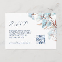 Código QR | Floral Turquesa