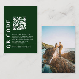 Cartão De Informações Código QR mínimo - Foto Detalhada do Casamento Ver