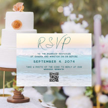 Código QR Online de RSVP de Casamento