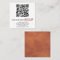 Código QR online RSVP manchado casamento de terrac