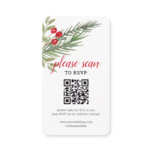 Código QR para a RSVP de Natal Festivo