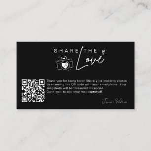 Cartão De Informações Código QR para Compartilhar o Amor de Casamento Mo