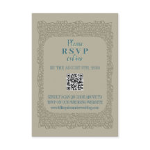 Código QR personalizado Enclosure Cards vintage la