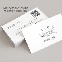 código QR preto e branco monograma casamento site