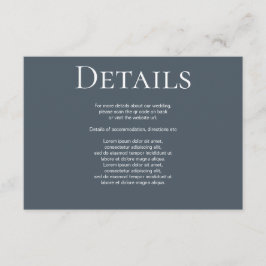 Cartão De Informações Código QR Simples de Casamento Elegante