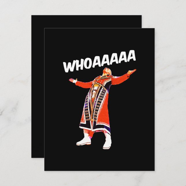Cartão De Informações Cody whoaaa (Frente/Verso)