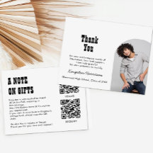 Colagem de Código QR Fundo -cum-Agradecimento Encl