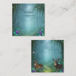 Cartão De Informações Coleção de Casamento Elegância Bioluminescente