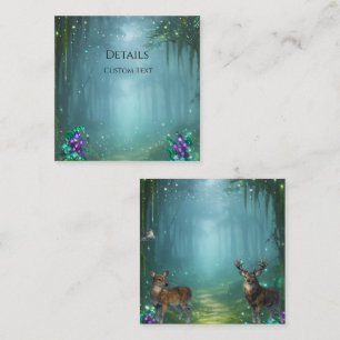 Cartão De Informações Coleção de Casamento Elegância Bioluminescente