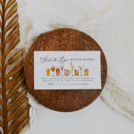 Cartão De Informações Coloque O Tíquete Do Chá Do Casal Do Bar