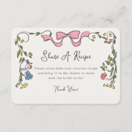 Cartão De Informações Compartilhamento Simples Whimsical A Receber Invit