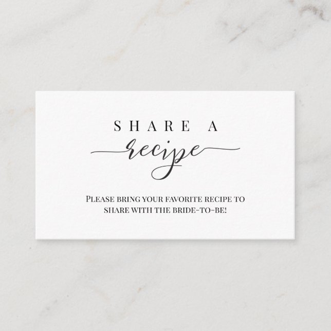 Cartão De Informações Compartilhe uma placa de gabinete de receita (Frente)