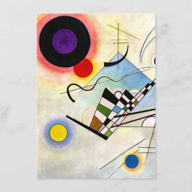 Cartão De Informações Composição Kandinsky 8 (Frente)