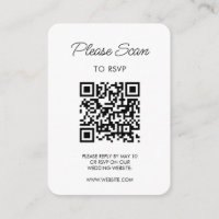 Confirmação de Casamento, Código QR Moderno Minima
