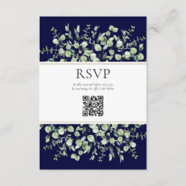 Cartão De Informações Confirmação de Presença de Casamento com Código QR