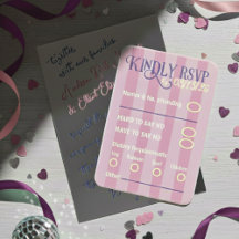 Confirmação de Presença para Casamento Blush & Pur