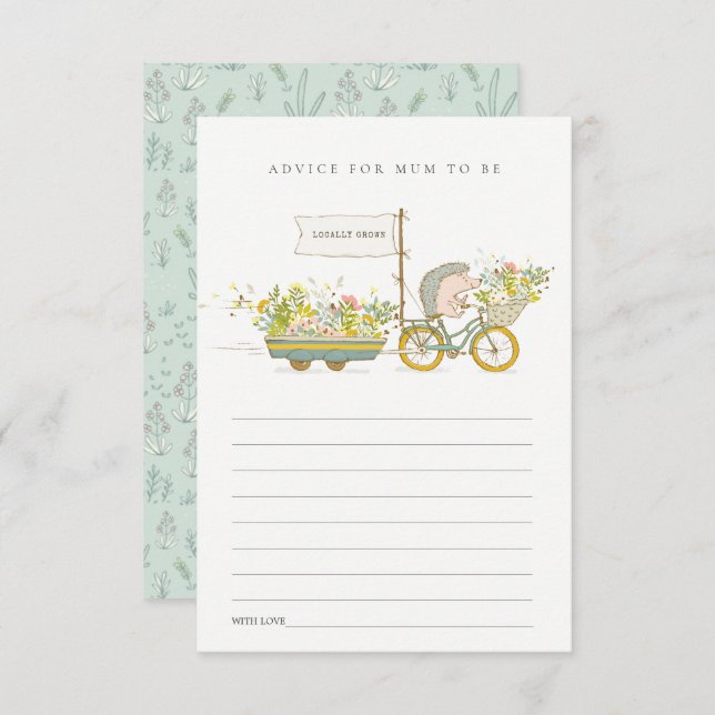 Cartão De Informações Conselho de Porco Cultivado Localmente para Chá de (Frente/Verso)