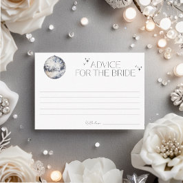 Cartão De Informações Conselhos de Festa Retro Disco Para a Noiva