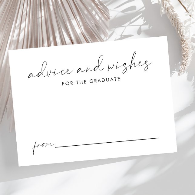 Cartão De Informações Conselhos E Desejos Para A Graduação Do Formando (Criador carregado)