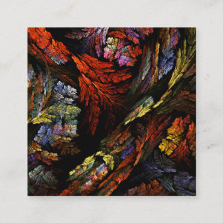 Cartão De Informações Cor Harmonia Abstrato Art
