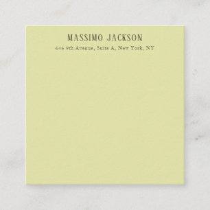 Cartão De Informações Cor pastel personalizada nome minimalista personal