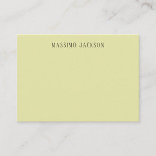 Cartão De Informações Cor pastel personalizada nome minimalista personal