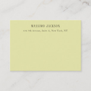 Cartão De Informações Cor personalizada pastel personalizada nome minima