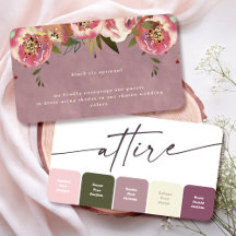 Cores do Código de Vestimenta de Noiva Floral Ophe