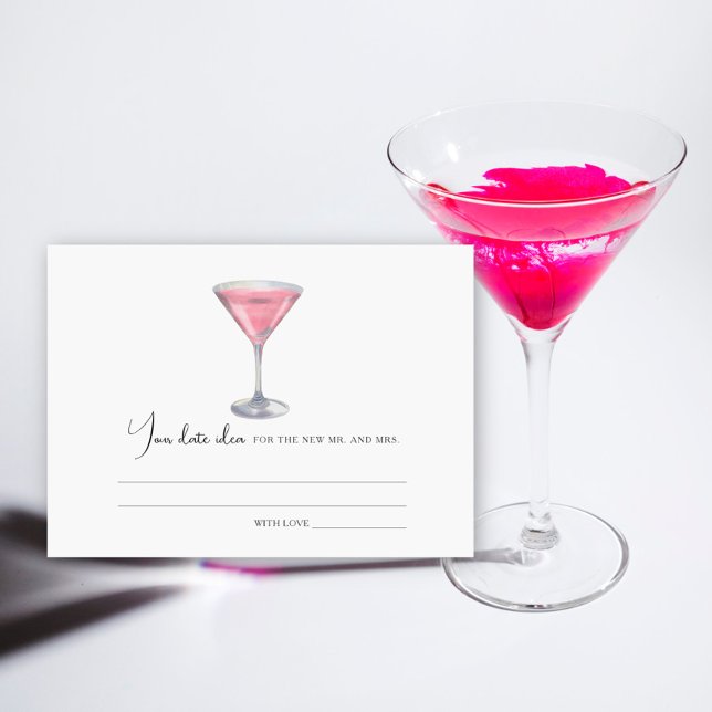Cartão De Informações Cosmo cocktail Bridal shower Date night ideas (Criador carregado)