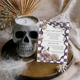 Cartão De Informações Costume e Bebidas   Festa de Halloween de Cottagec