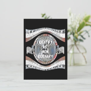 Cartão De Informações Cota Anti Joe Biden, Eu Identifico Como Não-Biden