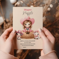 Cowgirl Western Bebê Menina Sorteio de Fraldas