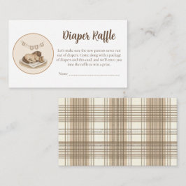 Cartão De Informações Cozy Farm Baby Shower Diaper Raffle – Rustic Pony