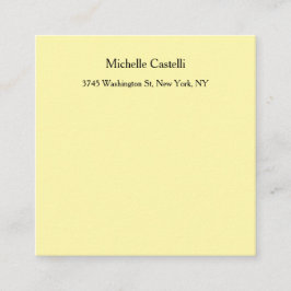 Cartão De Informações Cream Cores Profissionais Clássicas Exclusivas