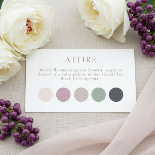 Cartão De Informações Creme e Burgundy Traje Elegante Casamento