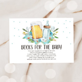 Cartão De Informações Criador Traga um livro Beers and Bottles Rustic Bo