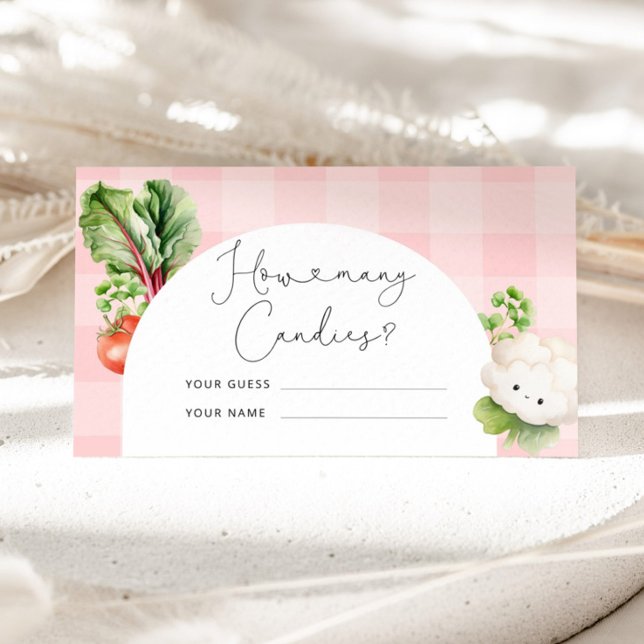 Cartão De Informações Criança cultivada localmente quantos doces no vidr (Criador carregado)