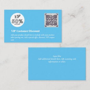 Cartão De Informações Criar Códigos QR de Embalagem de Desconto VIP do C