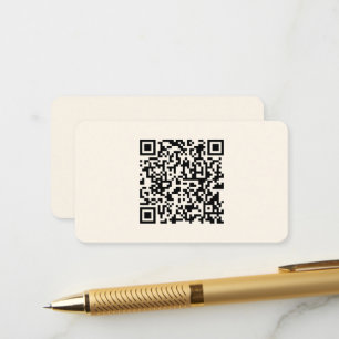 Cartão De Informações Crie Instantaneamente um Código QR Branco Esmaec